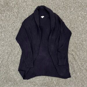 Black large slouchy cardigan